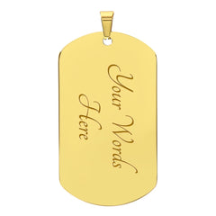 Believe In Yourself - Dog Tag Necklace