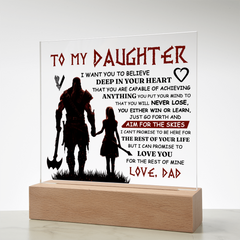 To My Daughter Skies – Acrylic Square